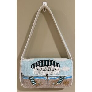 NEW RELEASE Made In India Beaded Umbrella With Fringe Beach Chair Bag NWT‎
